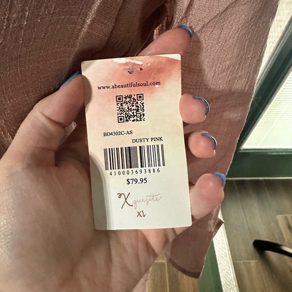 Arula Mauve Dress with Bow Detail - Picture 2 of 2